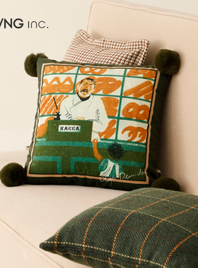 LIVING inc.治愈超市 插画艺术ins抱枕客厅沙发靠背垫办公室靠枕