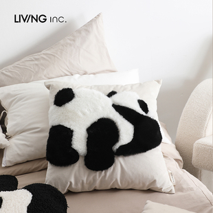 LIVING 毛绒抱枕可爱卡通靠枕头床头垫沙发客厅宿舍学生 inc.熊猫