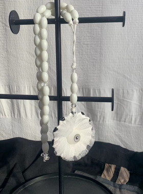 自主undercover风格高桥盾个性树脂羽毛与眼球项链