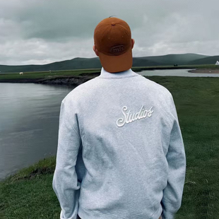 少量现货 AC天花板25新款后背刺绣LOGO立领拉链外套夹克男女同款