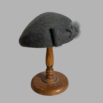 秋冬羊毛呢定型贝雷帽小礼帽精致