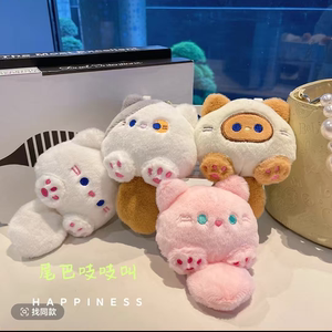 可爱毛绒公仔吱吱叫书包挂件
