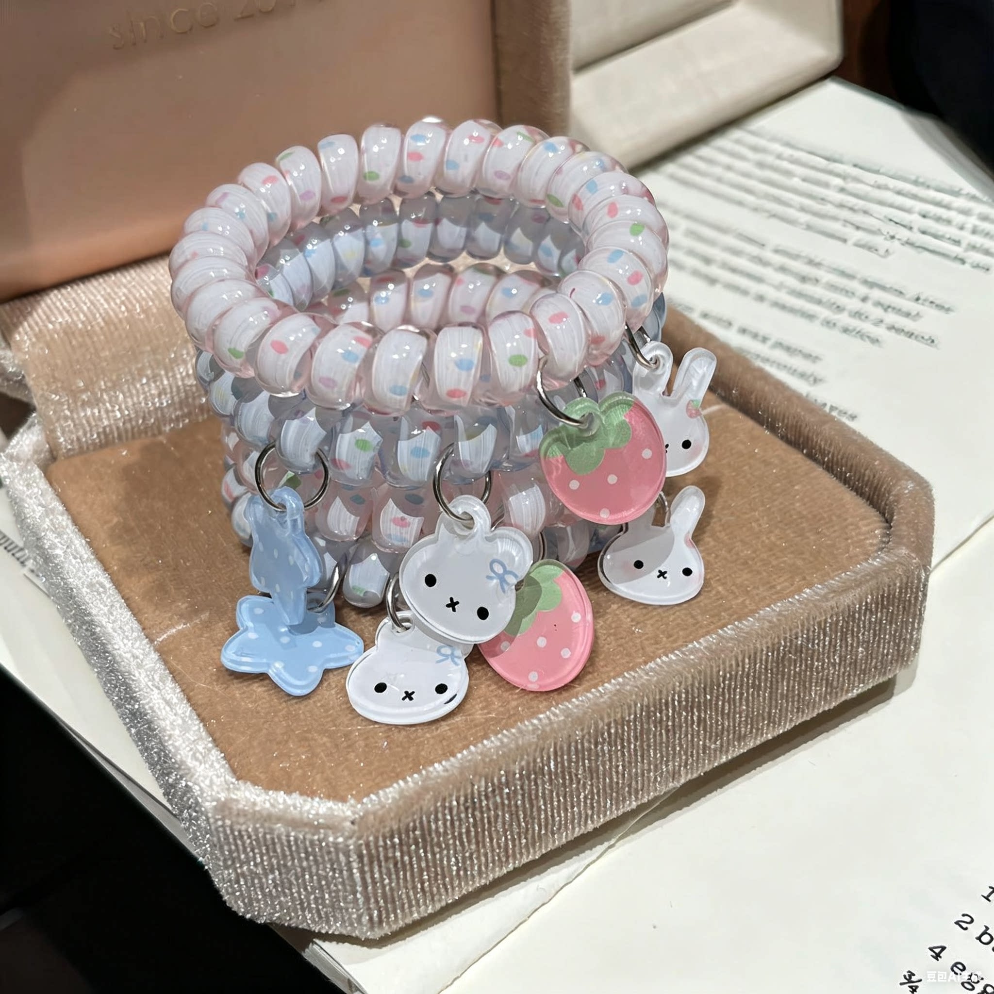 miffy可爱高弹无痕电话线发圈图片