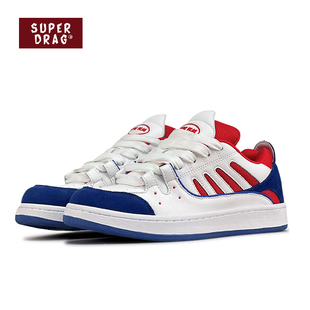 男女复古休闲鞋 原创小众白蓝红低帮板鞋 子潮 面包鞋 超拽SUPERDRAG