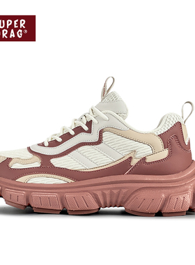 超拽SUPERDRAG 复古厚底百搭老爹鞋女2024秋冬新款增高休闲跑步鞋