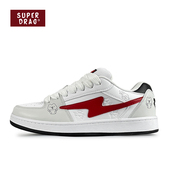 百搭小众低帮板鞋 超拽SUPER 闪电校园风休闲面包鞋 时尚 DRAG 新款