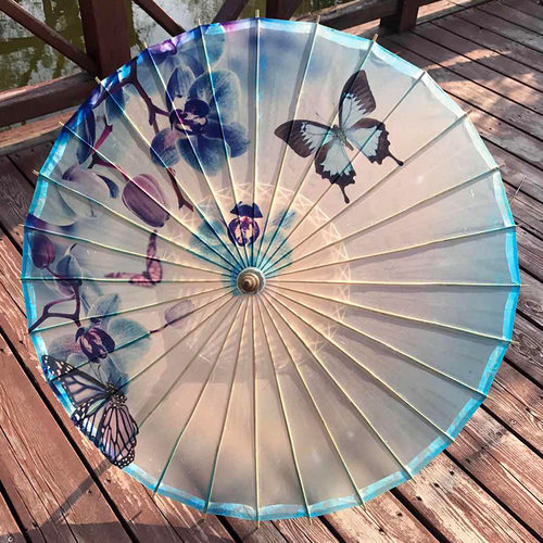 千熙油纸伞防雨道具长柄古典伞