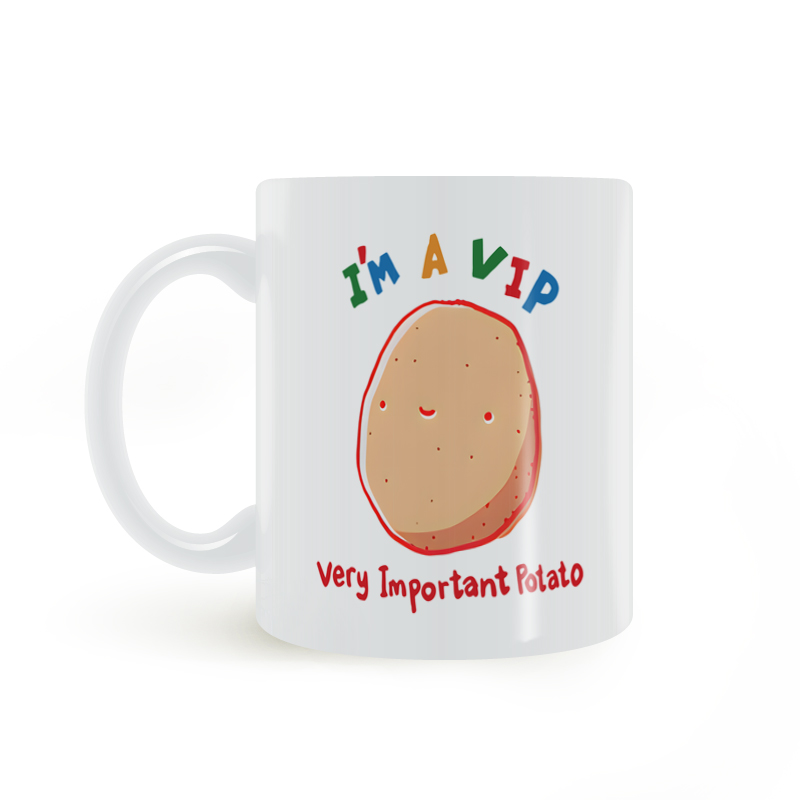 i am VIP very important potato我是重要的土豆趣味马克杯mug