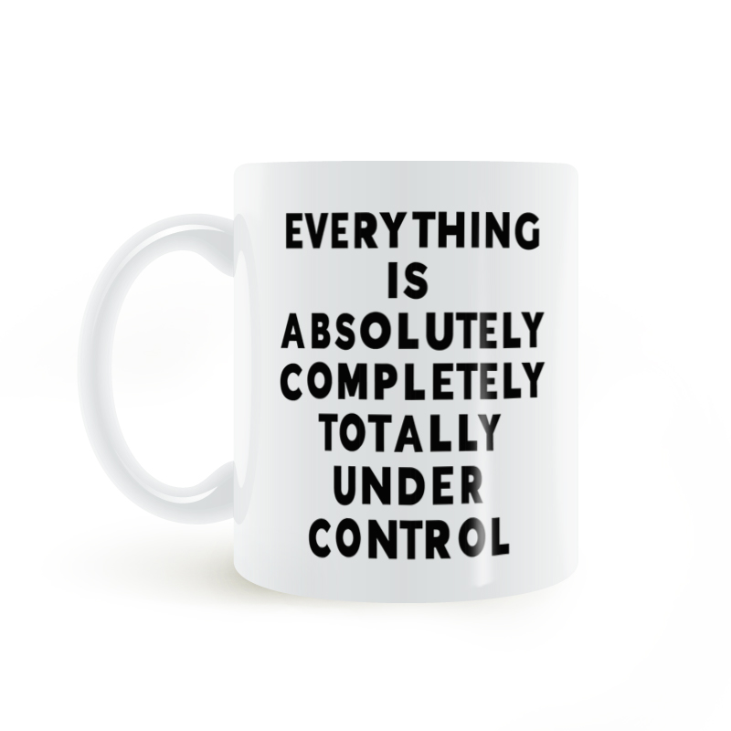 完全在掌控之中马克杯水杯