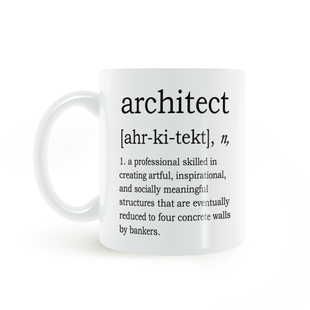 建筑师 explanation 定义马克杯陶瓷白色水杯 Noun architect
