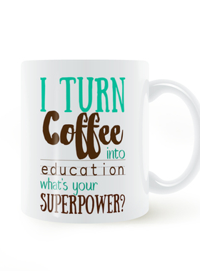 Wall art teacher quote mug教师的礼物马克杯