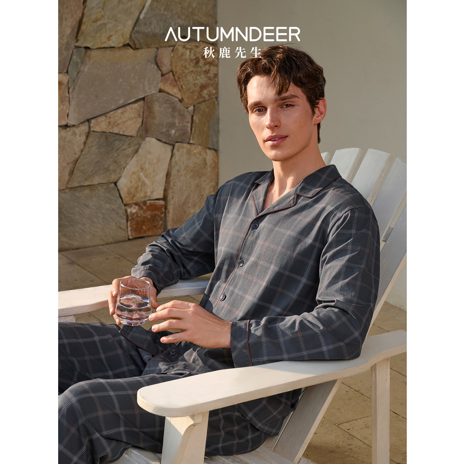 秋鹿男士睡衣纯棉家居服秋冬长袖套装四季通用休闲可外穿2026新款,女士内衣/男士内衣/家居服,睡衣/家居服套装,淘宝优惠券,粉丝福利购,淘宝优惠卷