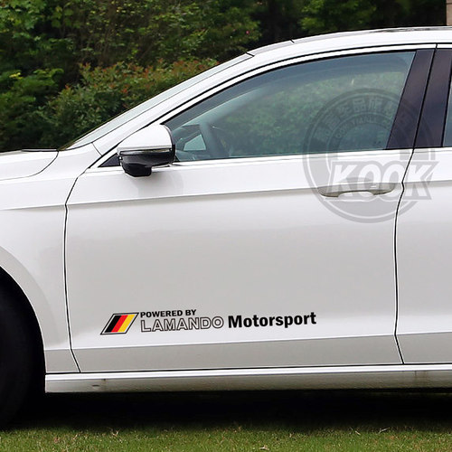 大众凌渡侧门改装个性划痕车贴