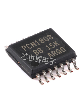 集成电路 贴片PCM1808PWR 封装TSSOP-14 99dB SNR立体声ADC芯片ic