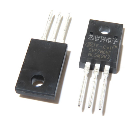 三极管直插SVF7N65F 7N65封装TO-220F 650V 7A MOS管电源管理芯片