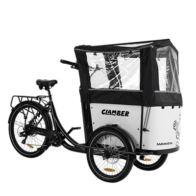 cargobike雨棚篷布撑杆防风遮雨
