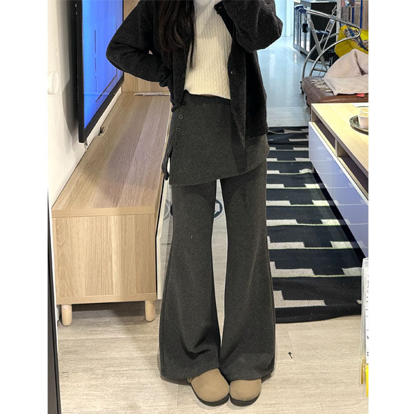 加绒微喇休闲裤女假两件屁帘可拆卸冬季新款流行爆款梨型身材裤子,女装/女士精品,大码裤装,淘宝优惠券,粉丝福利购,淘宝优惠卷