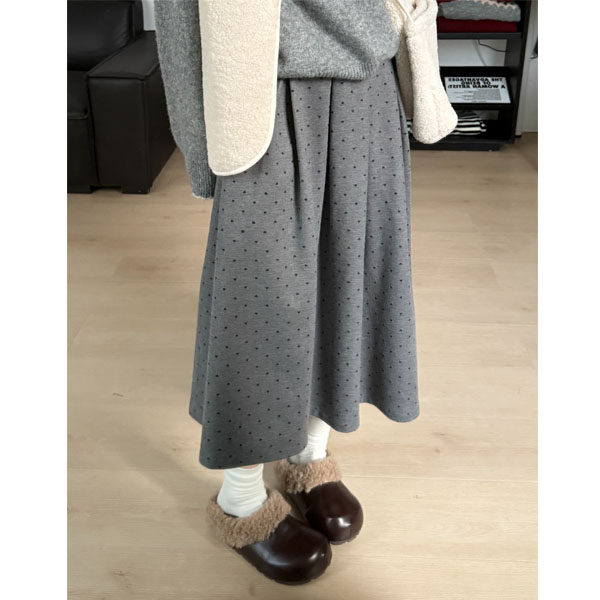 灰色波点毛呢半身裙女2026新款高腰中长款显瘦遮胯学院风A字伞裙,女装/女士精品,大码半身裙,淘宝优惠券,粉丝福利购,淘宝优惠卷