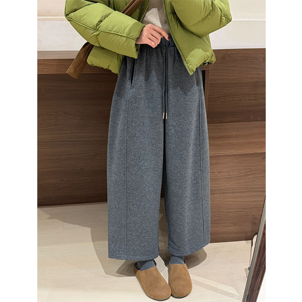 梨形身材大码女装加绒运动裤2026新款胖mm显瘦奶奶裤九分阔腿卫裤,女装/女士精品,大码裤装,淘宝优惠券,粉丝福利购,淘宝优惠卷