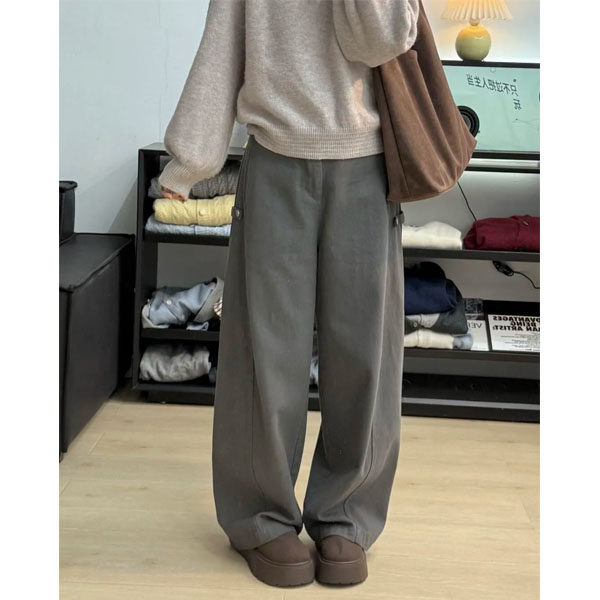 美式复古工装阔腿裤女加绒2026新款流行爆款宽松显瘦休闲弯刀裤子,女装/女士精品,大码裤装,淘宝优惠券,粉丝福利购,淘宝优惠卷