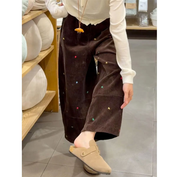 大码咖色灯芯绒阔腿裤女2026新款流行爆款九分奶奶裤胖mm显瘦裤子,女装/女士精品,大码裤装,淘宝优惠券,粉丝福利购,淘宝优惠卷
