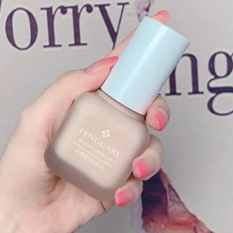 光透莹润粉底液持久不脱妆遮瑕保湿混油皮干皮女bb霜轻薄透气cc霜