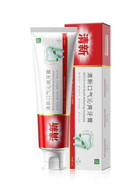 清新口气沁爽酒店宾馆牙膏100g洁净牙齿呵护口腔护理美白牙齿正品