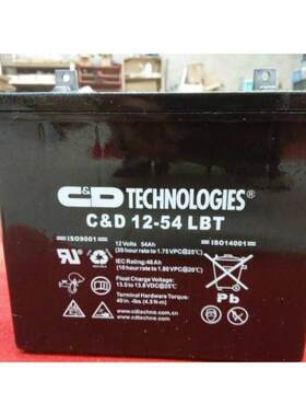 大力神蓄电池C&D 12-54 LBT大力神12V54AH机房计算机通讯电瓶