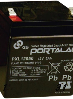 GS UPS专用蓄电池 PXL12050 12V5AH UPS电源消防