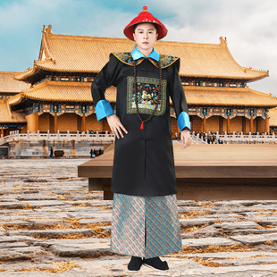 清朝古装官服朝珠一品文武大臣朝服王爷文武影视戏剧僵尸服演出服