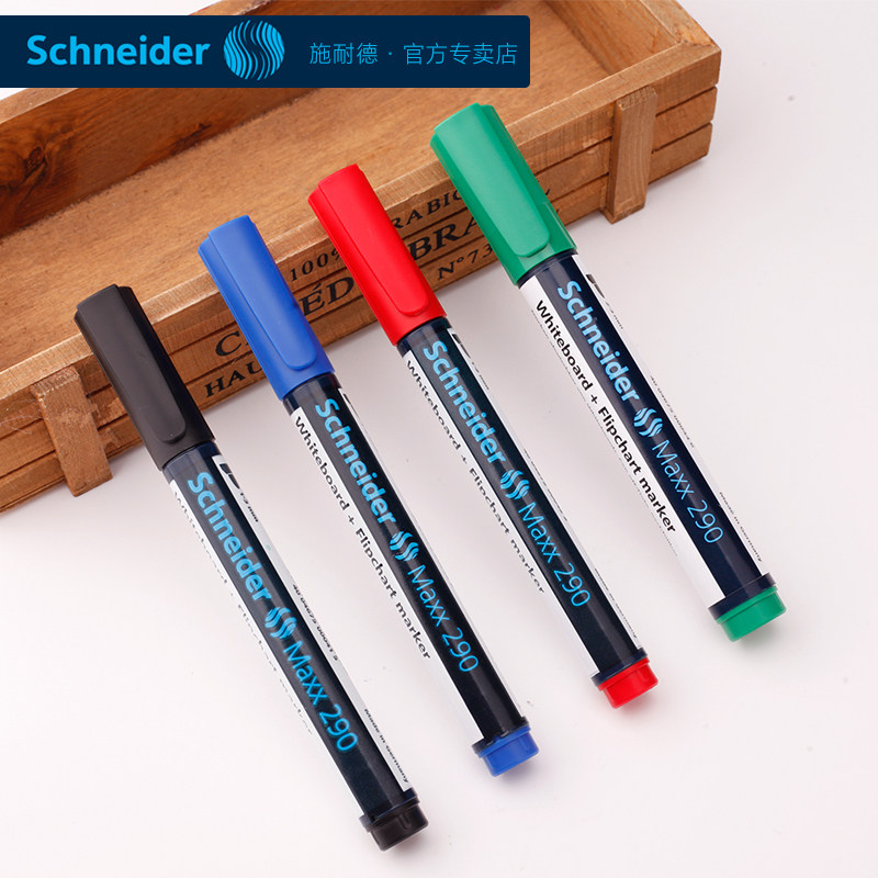 德国进口schneider施耐德 maxx290白板笔记号笔子弹头环保绘画笔