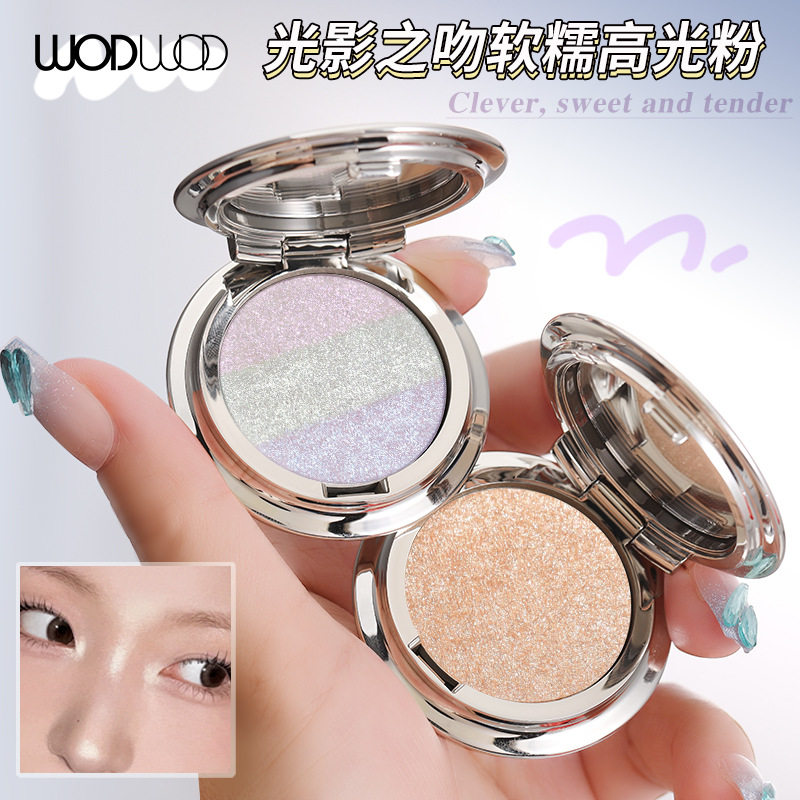 WODWOD光影之吻软糯高光粉麻薯土豆泥爆闪立体提亮修饰轮廓高光盘