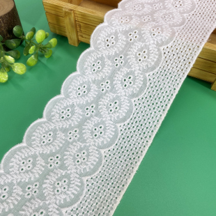 饰绣花布料立体花朵 9.5厘米宽蕾丝花边辅料手工diy裙摆沙发窗帘装