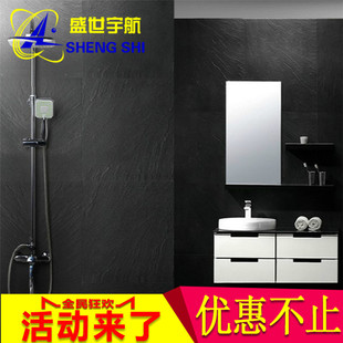 600x600多款黑色通体板岩石仿古砖瓷砖酒店餐厅商场哑光防滑地砖