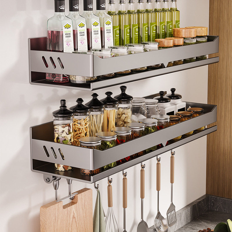 厨房免打孔壁挂调料架多功能挂架调料瓶收纳架墙上免打孔壁挂架,厨房/烹饪用具,调料置物架,淘宝优惠券,粉丝福利购,淘宝优惠卷