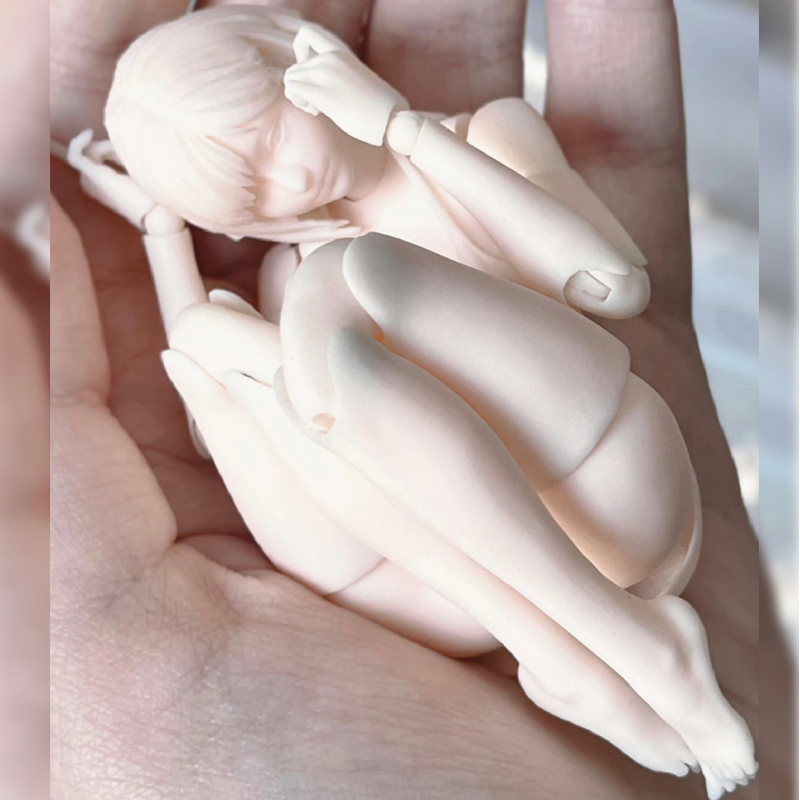 先行预定  Romankey 1/12可动人偶女素体关节超可动 绘画人体模型