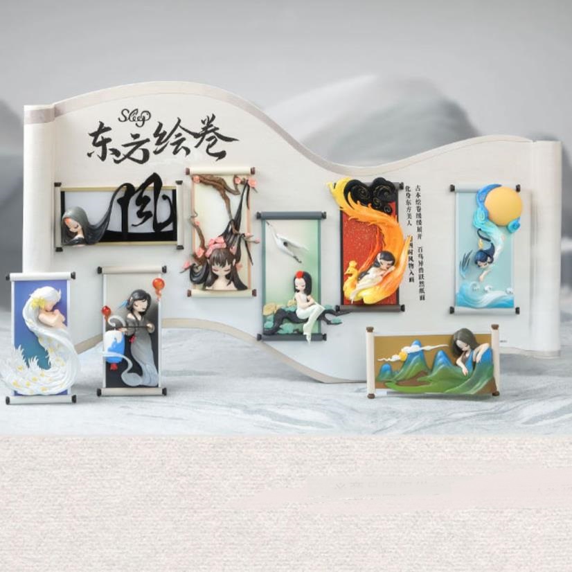 Sleep东方绘卷系列盲盒国风手办