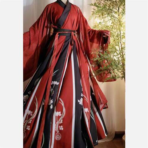 爆款ch瓷爹cos服新中式古风汉服男女中国风大袖衫齐腰古装仙气汉