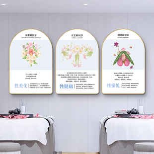 私密护理美容院装饰画医美修复壁画抽象艺术私密保养宣传海报挂画