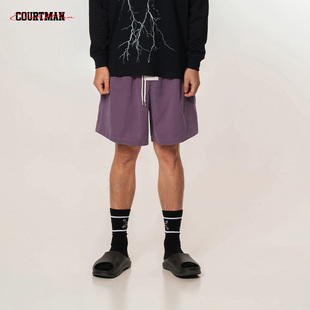 COURTMAN野球帝美式休闲运动短裤男夏新款篮球跑步训练四分裤