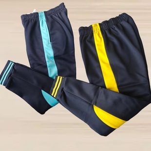 大连金普新区加绒校服裤小学生冬季一体绒束脚防风保暖运动休闲裤