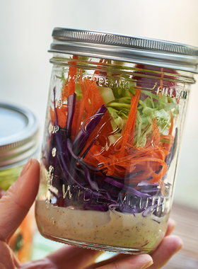 【梅森生活家】 Ball Mason Jar梅森罐玻璃透明密封罐果汁饮料杯