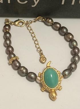 欧美外贸复古宫廷风 富甲一方天然珍珠手链
