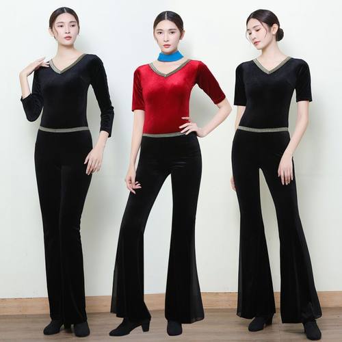 形体训练服装女秋冬礼仪