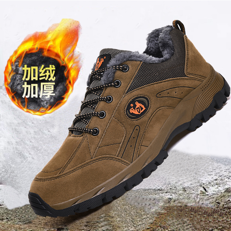 中老年爸爸休闲棉鞋冬季耐磨保暖
