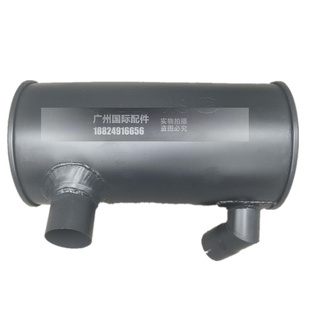 挖掘机神钢100/120-5消声器 连接管 五十铃4BD1发动机消声器总成