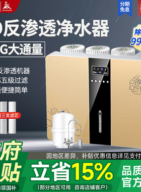 ro反渗透净水器家用直饮厨下式自来水过滤400G净水机通用