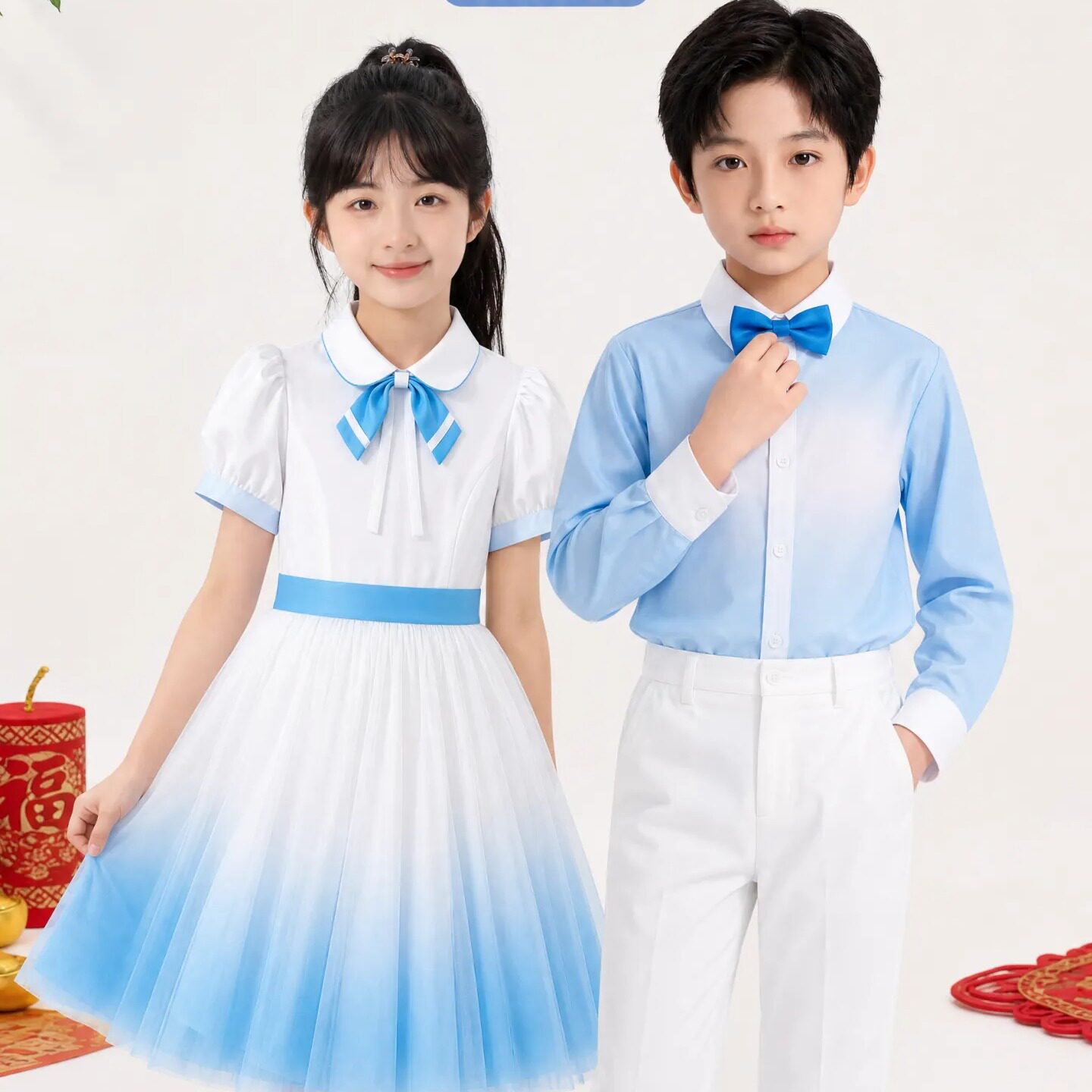中小学生合唱朗诵演出服