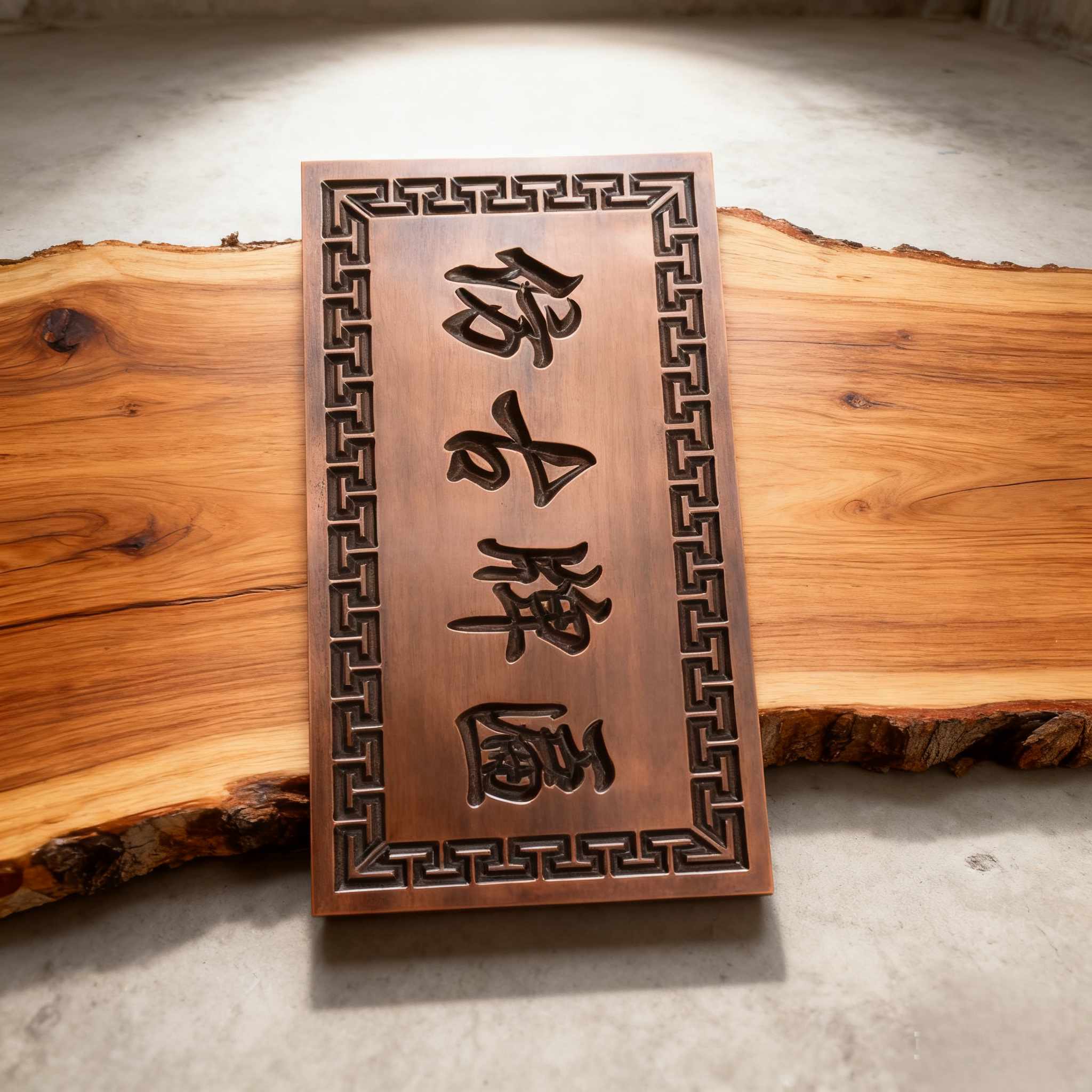 中式仿古木质牌匾定制雕刻图片
