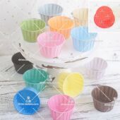 同色透明50个硅油纸粉灰抹茶天蓝杯子蛋糕纸杯卷口杯玛芬 包邮